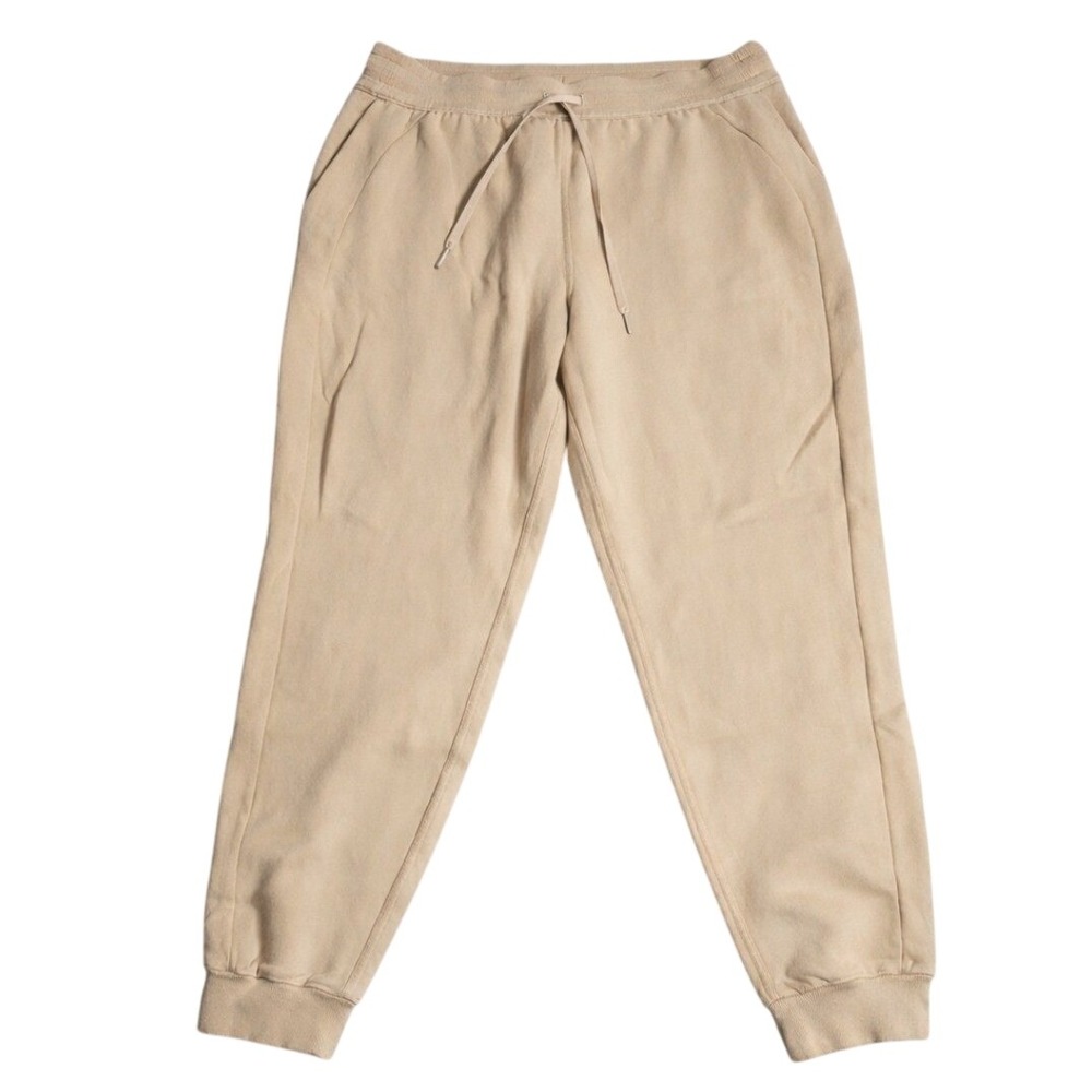 Lululemon Scuba High-Rise Jogger Tan Beige Fleece Sweatpants Size 16